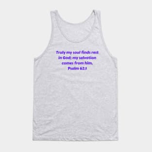 Bible Verse Psalm 62:1 Tank Top